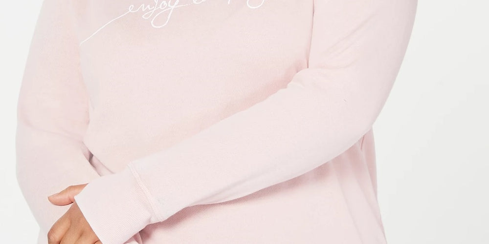 Top feminino Ideology Plus com alças gráficas e costas nuas, rosa, tamanho 1X