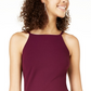 Vestido BCX Junior com bainha assimétrica e strass, vermelho, tamanho XX-G