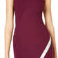 Vestido BCX Junior com bainha assimétrica e strass, vermelho, tamanho pequeno
