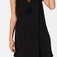 Vestido feminino sem mangas com bainha de lenço Style &amp; Co, preto, tamanho X-S