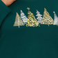 Karen Scott Plus Cotton Top Gráfico para Festas Feminino Plus Verde Tamanho 0X