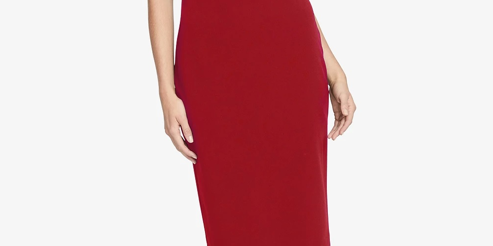 Vestido justo feminino Rachel Roy, vermelho, tamanho extragrande