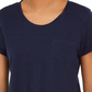 Camiseta feminina de algodão com gola redonda Style &amp; Co, azul, tamanho pequeno