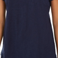 Camiseta feminina de algodão com gola redonda Style &amp; Co, azul, tamanho pequeno