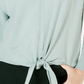 Suéter feminino com amarração frontal estilo &amp; co, verde, tamanho extragrande