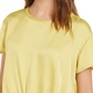 Top feminino Bar III com frente torcida, amarelo, tamanho XX-G