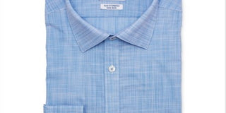 Camisa social masculina Ryan Seacrest Distinction Slim Stretch, azul, tamanho 18