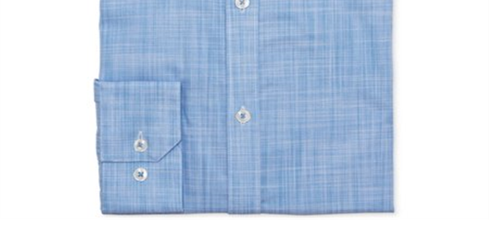Camisa social masculina Ryan Seacrest Distinction Slim Stretch, azul, tamanho 18