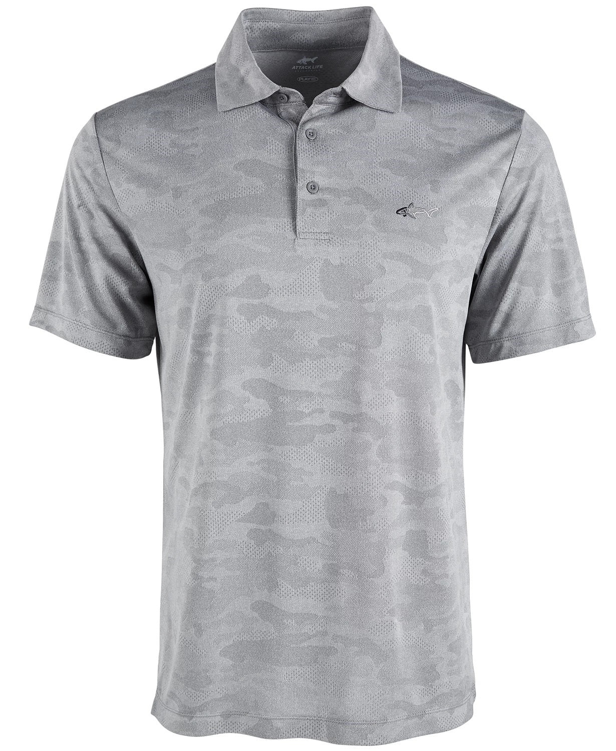 Camisa Polo Masculina Attack Life Fitness Workout Cinza Tamanho Pequeno