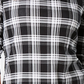 Camiseta feminina xadrez de algodão Charter Club, preta, tamanho pequeno