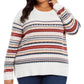 Suéter feminino plus size estilo &amp; co marrom tamanho 0X