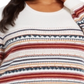 Suéter feminino plus size estilo &amp; co marrom tamanho 0X