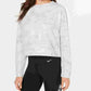 Suéter Nike Rebel Dri-Fit Crewneck Feminino Cinza Escuro Tamanho P
