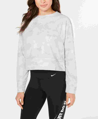 Suéter Nike Rebel Dri-Fit Crewneck Feminino Cinza Escuro Tamanho P