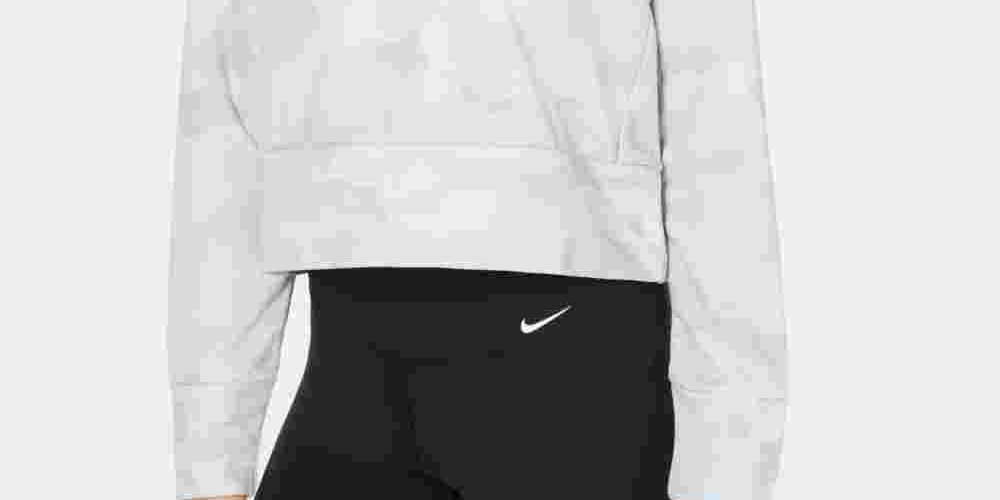 Suéter Nike Rebel Dri-Fit Crewneck Feminino Cinza Escuro Tamanho P