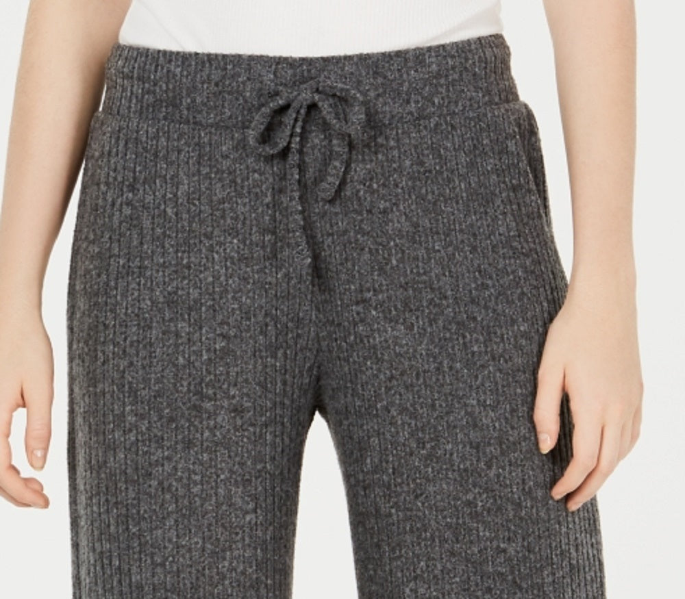 Calça Hippie Rose Juniors Marled com Cordão, Prata, Tamanho Médio