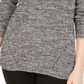 Suéter feminino de manga comprida Style &amp; Co, preto/cinza, tamanho PP