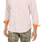 Camisa Tommy Bahama Coastal Cord Masculina Laranja Tamanho X-G