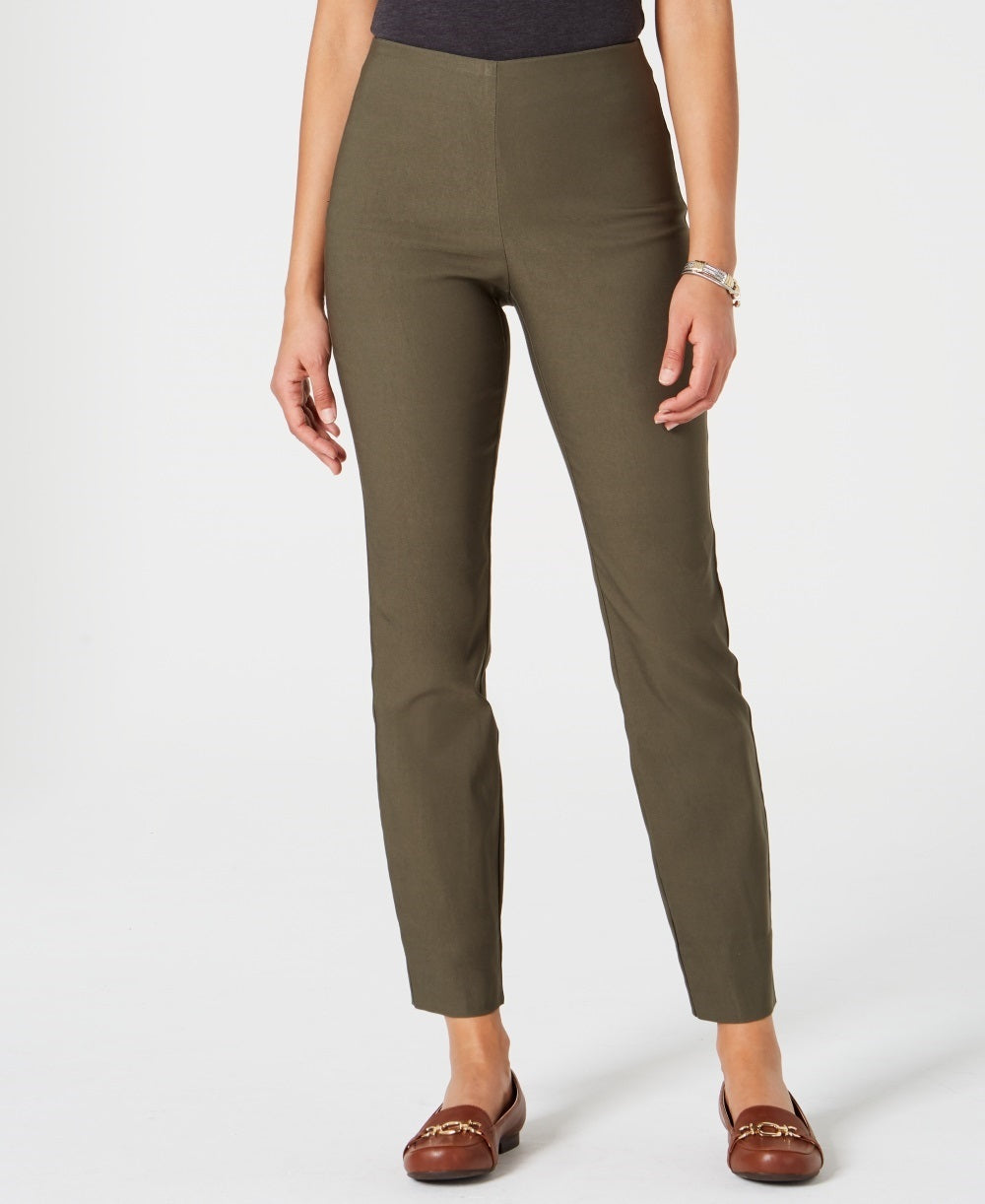 Calça skinny Chelsea Tummy Control feminina Charter Club, verde, tamanho 6