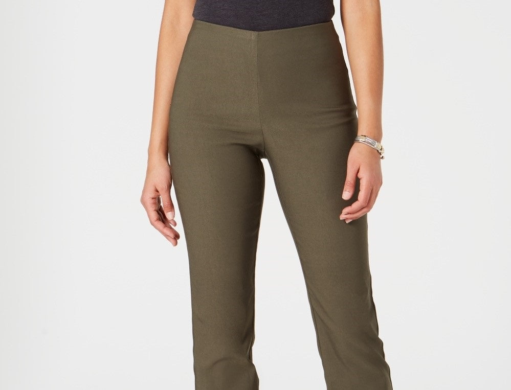 Calça skinny Chelsea Tummy Control feminina Charter Club, verde, tamanho 6