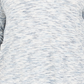 Suéter feminino plus size estilo &amp; co, túnica de malha com estampa de tingimento espacial, azul, tamanho 3X