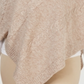 Poncho envelope feminino Karen Scott bege tamanho P/M