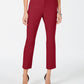 Calça feminina cropped reta INC International Concepts vermelha tamanho 4
