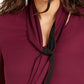 Thalia Sodi Blusa Feminina Gola V Amarrada Roxa Tamanho Grande