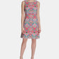 Vestido feminino Tommy Hilfiger estampado em A, vermelho, tamanho 14