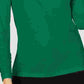 Blusa feminina Alfani com manga franzida, verde, tamanho grande