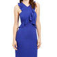 Vestido de festa curto com babados e alças finas Trina Turk feminino, azul, tamanho 8