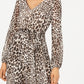 Vestido longo feminino com estampa animal da INC International Concepts, marrom, tamanho 8