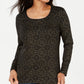 Karen Scott Top Medalhão Shimmer Feminino Preto Tamanho X-G