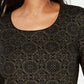 Karen Scott Top Medalhão Shimmer Feminino Preto Tamanho X-G
