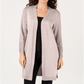 Cardigan Duster Feminino JM Collection Frente Aberta Polido Nude Tamanho Pequeno G