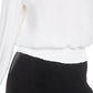 Blusa franzida feminina Bar III, branca, tamanho X-S