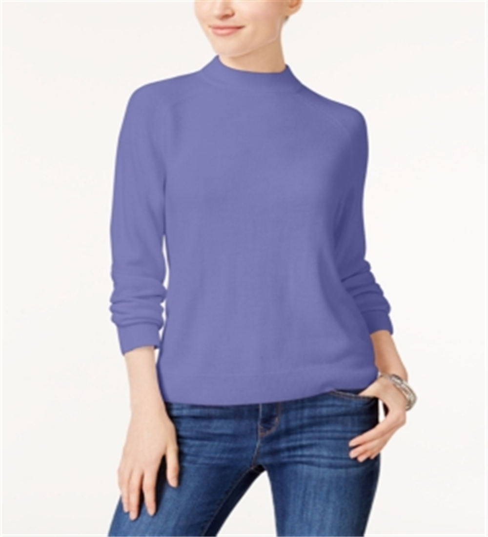 Karen Scott Suéter Feminino Gola Falsa Roxo Tamanho Pequeno P