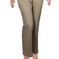 Terno feminino Anne Klein com estampa xadrez, bege, cáqui, tamanho 6
