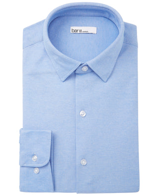 Camisa social masculina Bar III Slim Fit Stretch Azul Tamanho 16