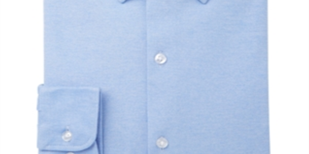 Camisa social masculina Bar III Slim Fit Stretch Azul Tamanho 16