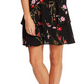Vestido CeCe Feminino Enchanted Wildflower com Babados e Flare, Preto, Tamanho 6