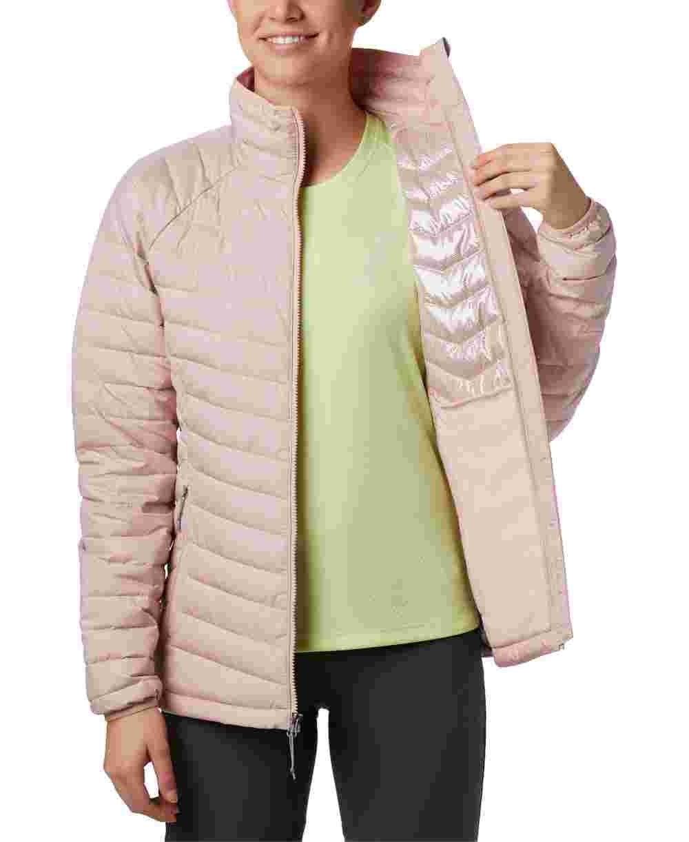 Jaqueta Columbia Feminina Rosa Puffer Rosa Brilhante Tamanho XS