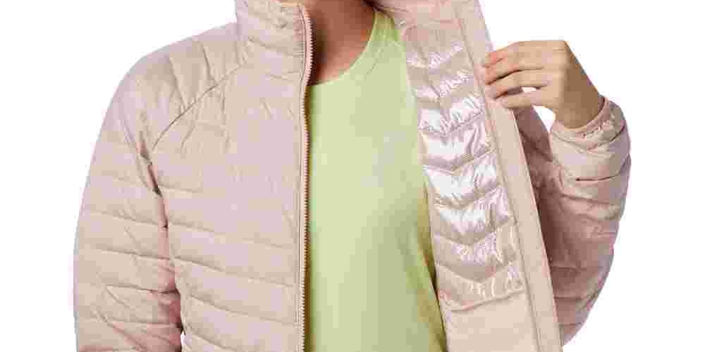 Jaqueta Columbia Feminina Rosa Puffer Rosa Brilhante Tamanho XS