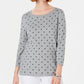 Karen Scott Suéter Feminino Dot Dream Cinza Tamanho P