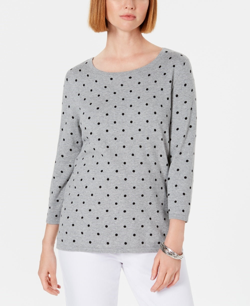 Karen Scott Suéter Feminino Dot Dream Cinza Tamanho P
