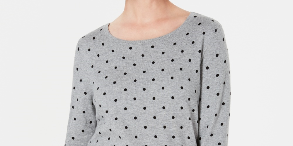 Karen Scott Suéter Feminino Dot Dream Cinza Tamanho P