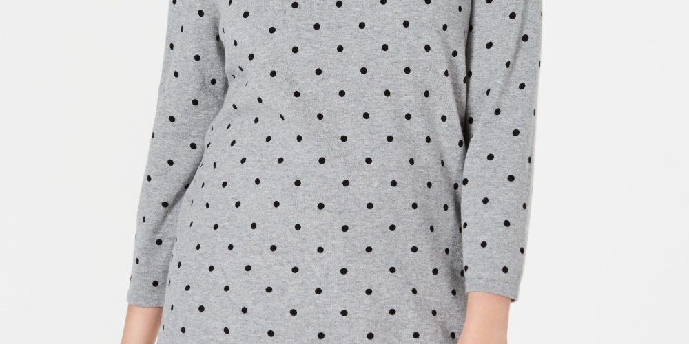 Karen Scott Suéter Feminino Dot Dream Cinza Tamanho P