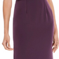 Vestido de festa feminino Adrianna Papell, sem mangas, com fenda, decote canoa, perna reta, roxo, tamanho 6