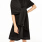 Charter Club Cashmere Metálico Oversized Wrap Feminino Preto Tamanho Regular
