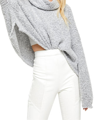 Suéter Bff com gola alta feminino Free People tamanho cinza tamanho X-S